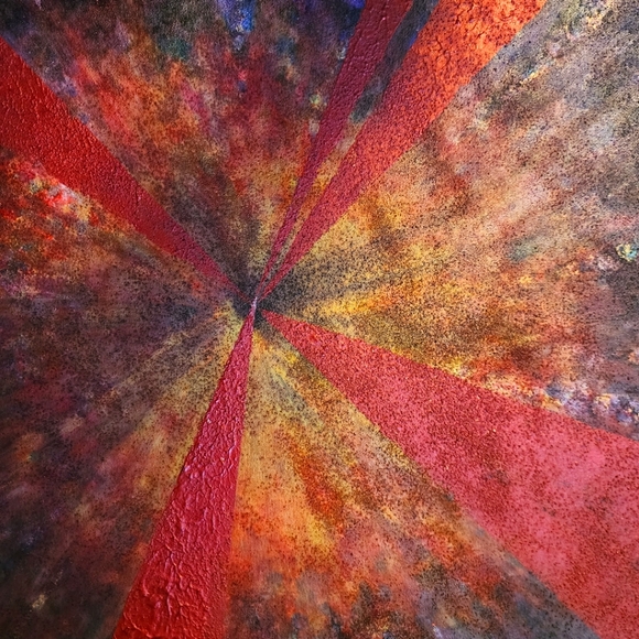 HANDCRAFTED Abstract Painting HANDPAINTED Artwork Stretch Canvas Wall Art Decor - Picture 4 of 14